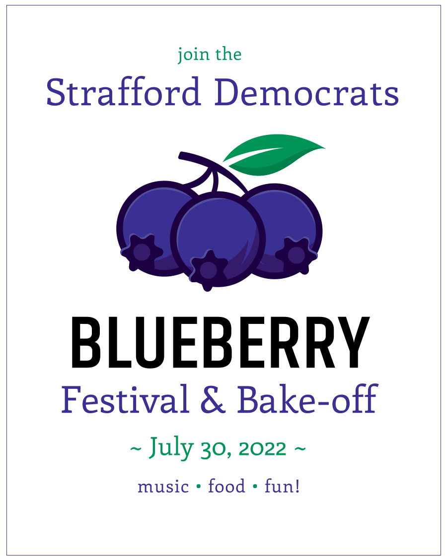 blueberry festival poster