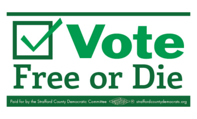 SCDC Thank Democrats Bumper Sticker: Vote Free or Die